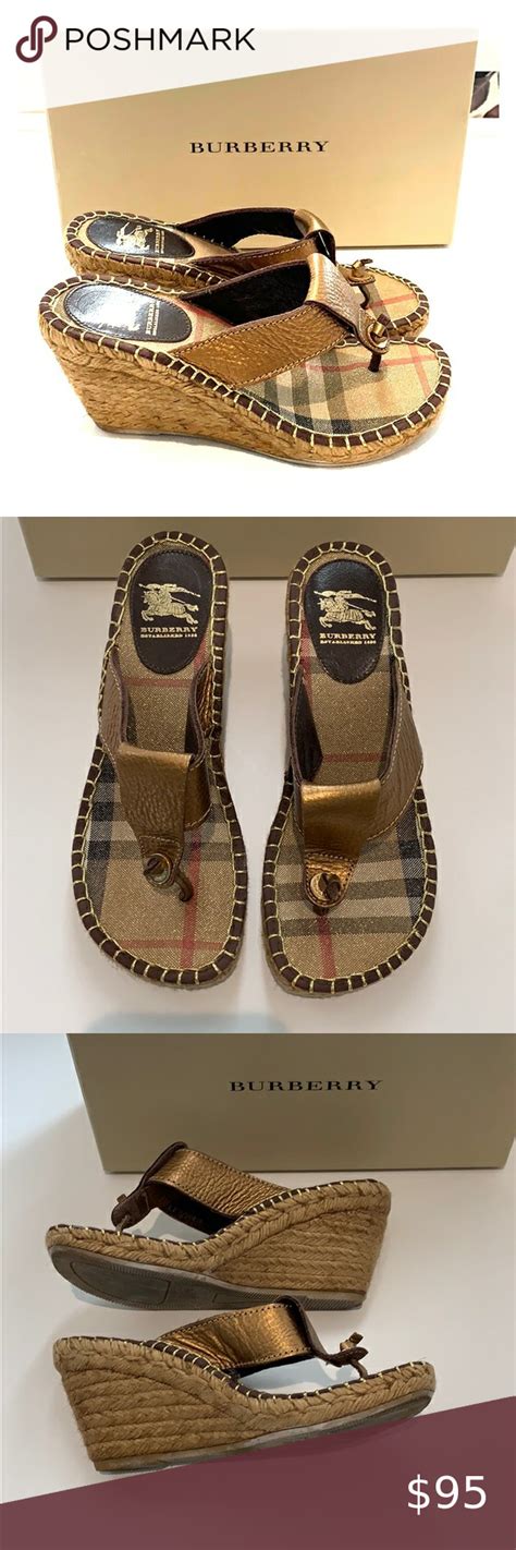 burberry wedges sandals|burberry wedges summer sandals.